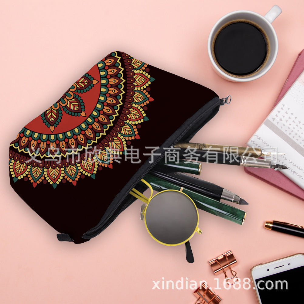 Wholesale Polyester Datura Printed Storage Bag
